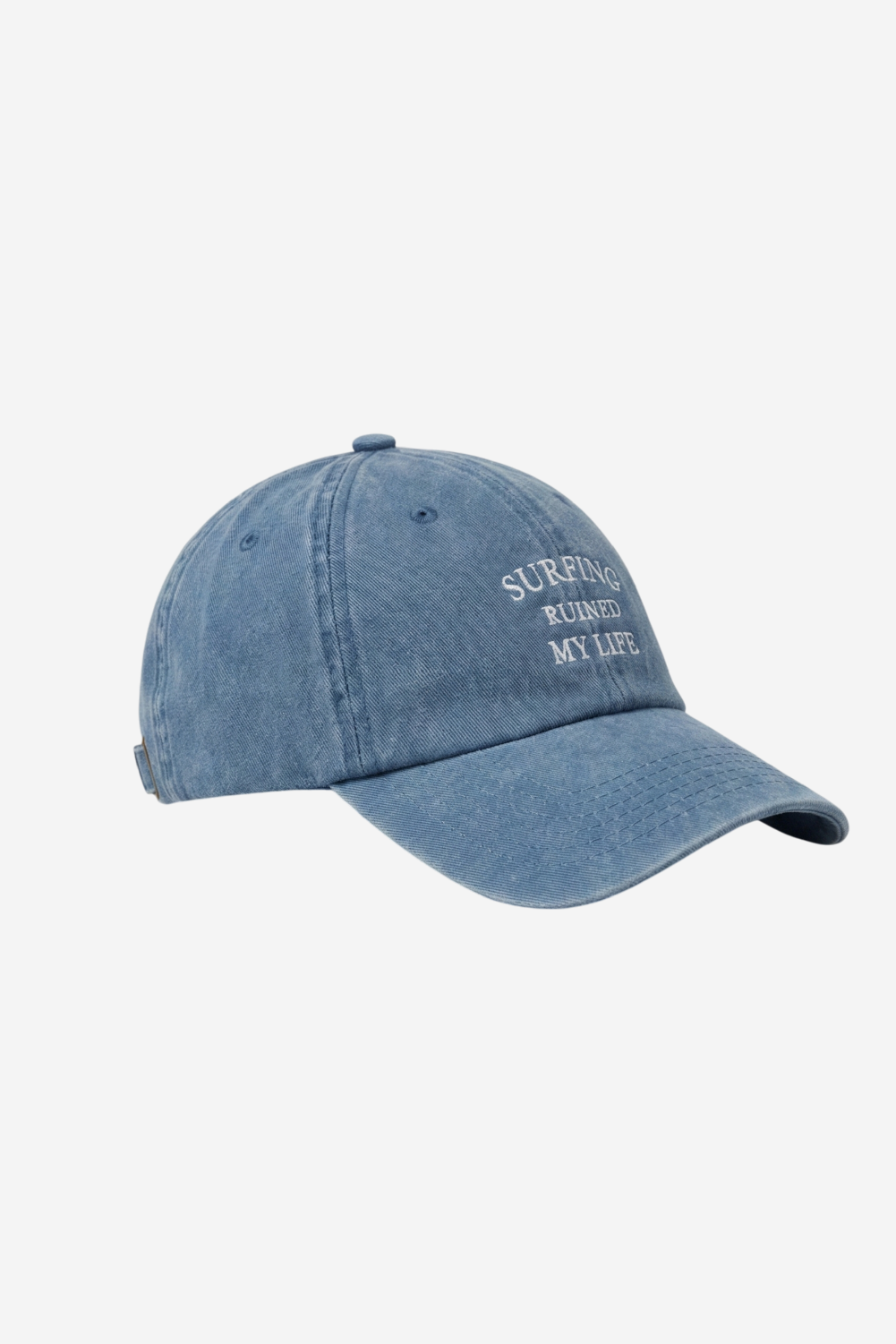 Surfing Ruined My Life Classic Vintage Cap Light Blue