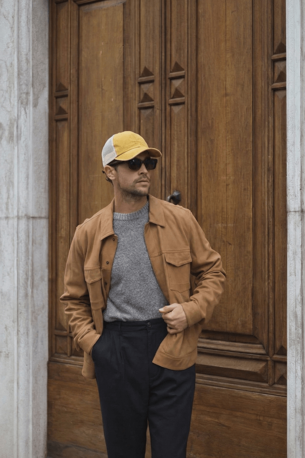 Compass Vintage Trucker Cap Mustard