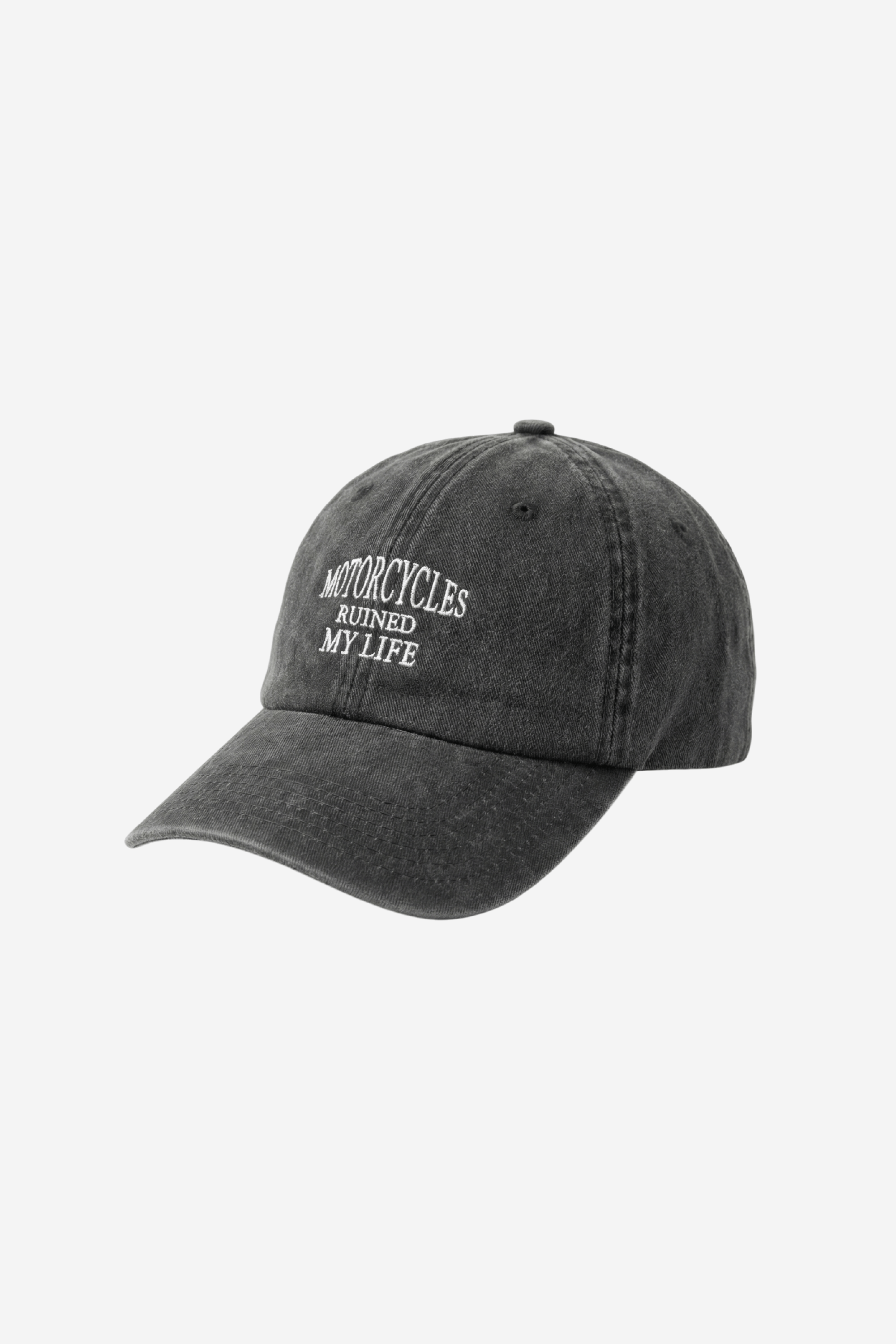 Motorcycles Ruined My Life Classic Vintage Cap Black