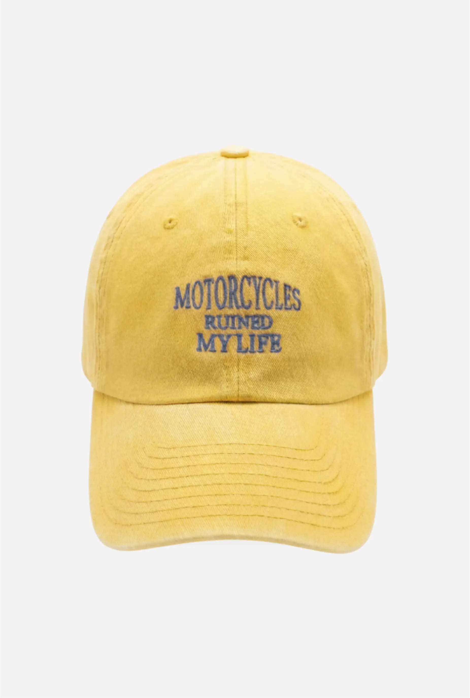 Motorcycles Ruined My Life Classic Vintage Cap Mustard