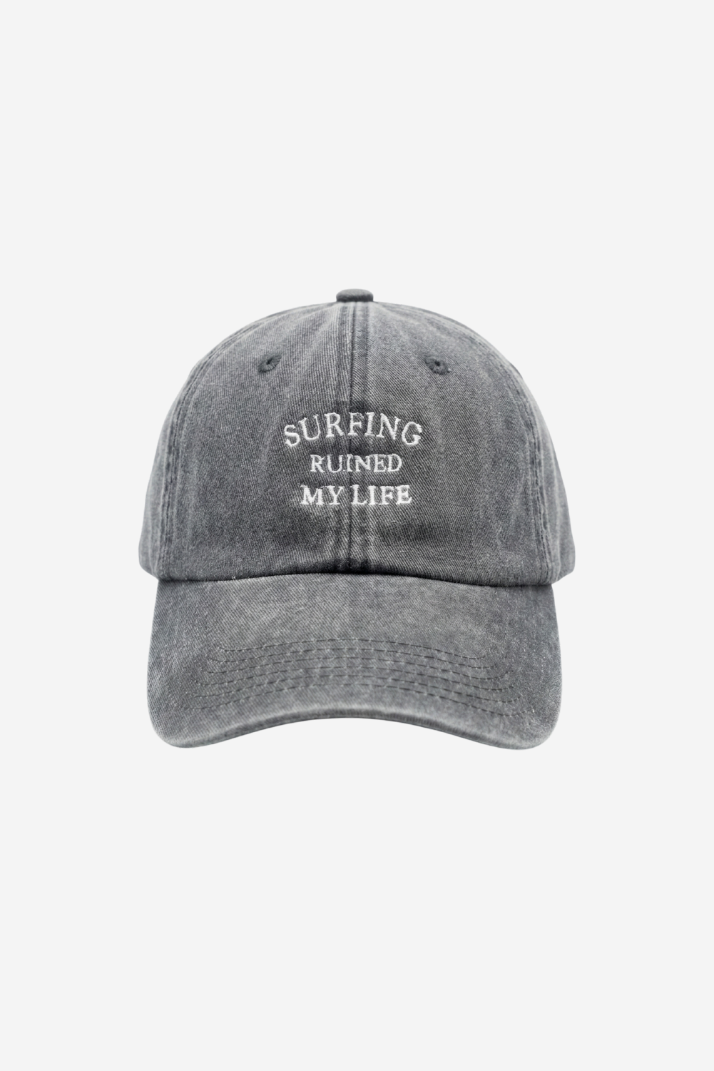 Surfing Ruined My Life Classic Vintage Cap Black