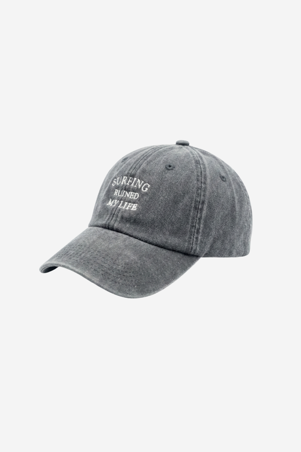 Surfing Ruined My Life Classic Vintage Cap Black