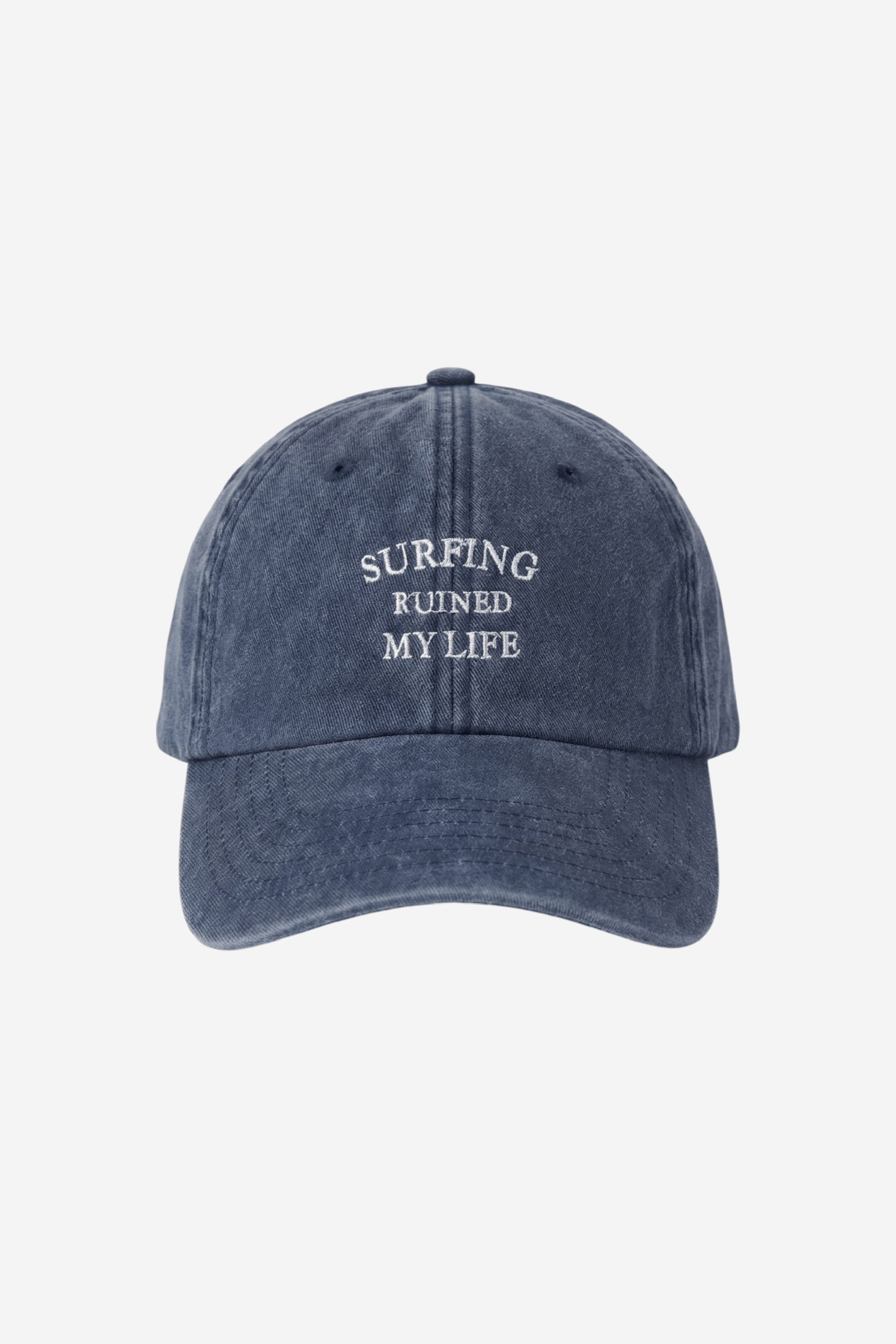 Surfing Ruined My Life Classic Vintage Cap Blue