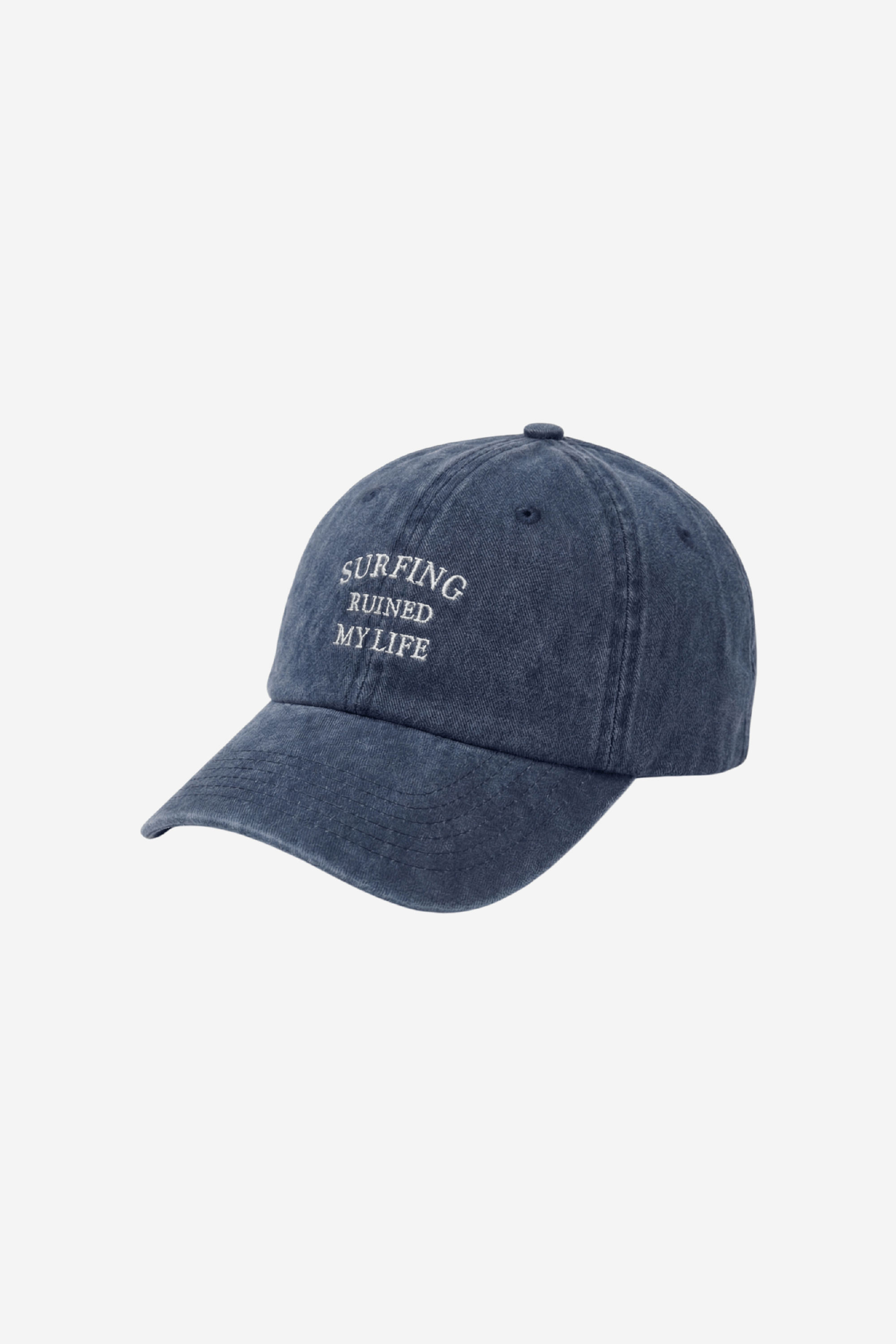 Surfing Ruined My Life Classic Vintage Cap Blue