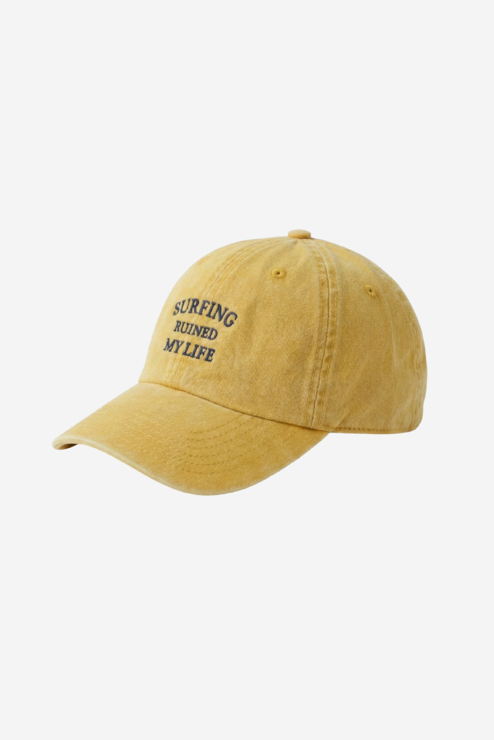 Surfing Ruined My Life Classic Vintage Cap Mustard
