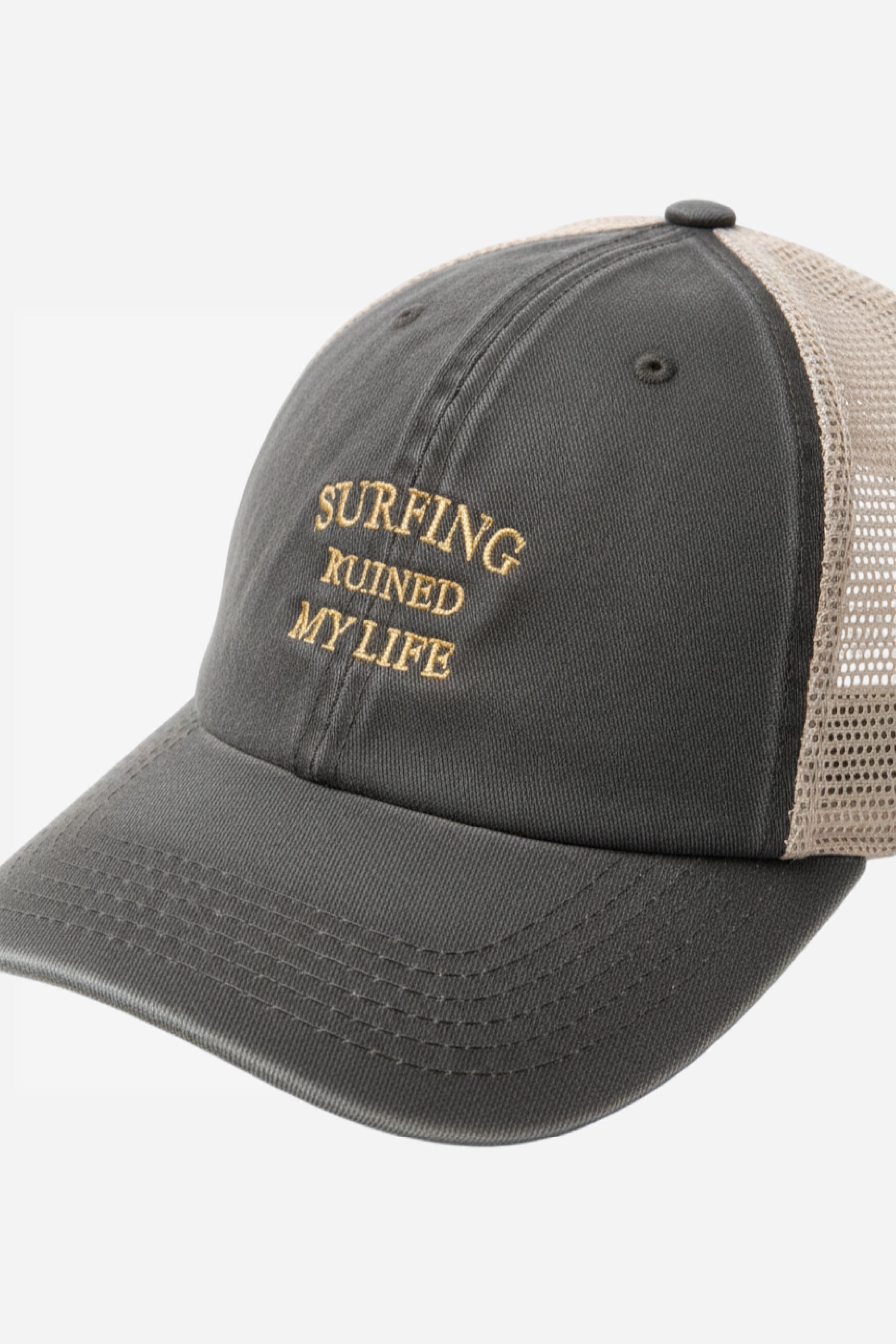 Surfing Ruined My Life Trucker Cap Green