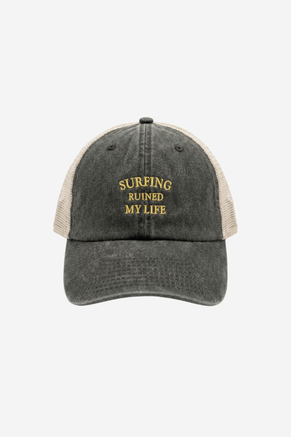 Surfing Ruined My Life Vintage Trucker Cap Green