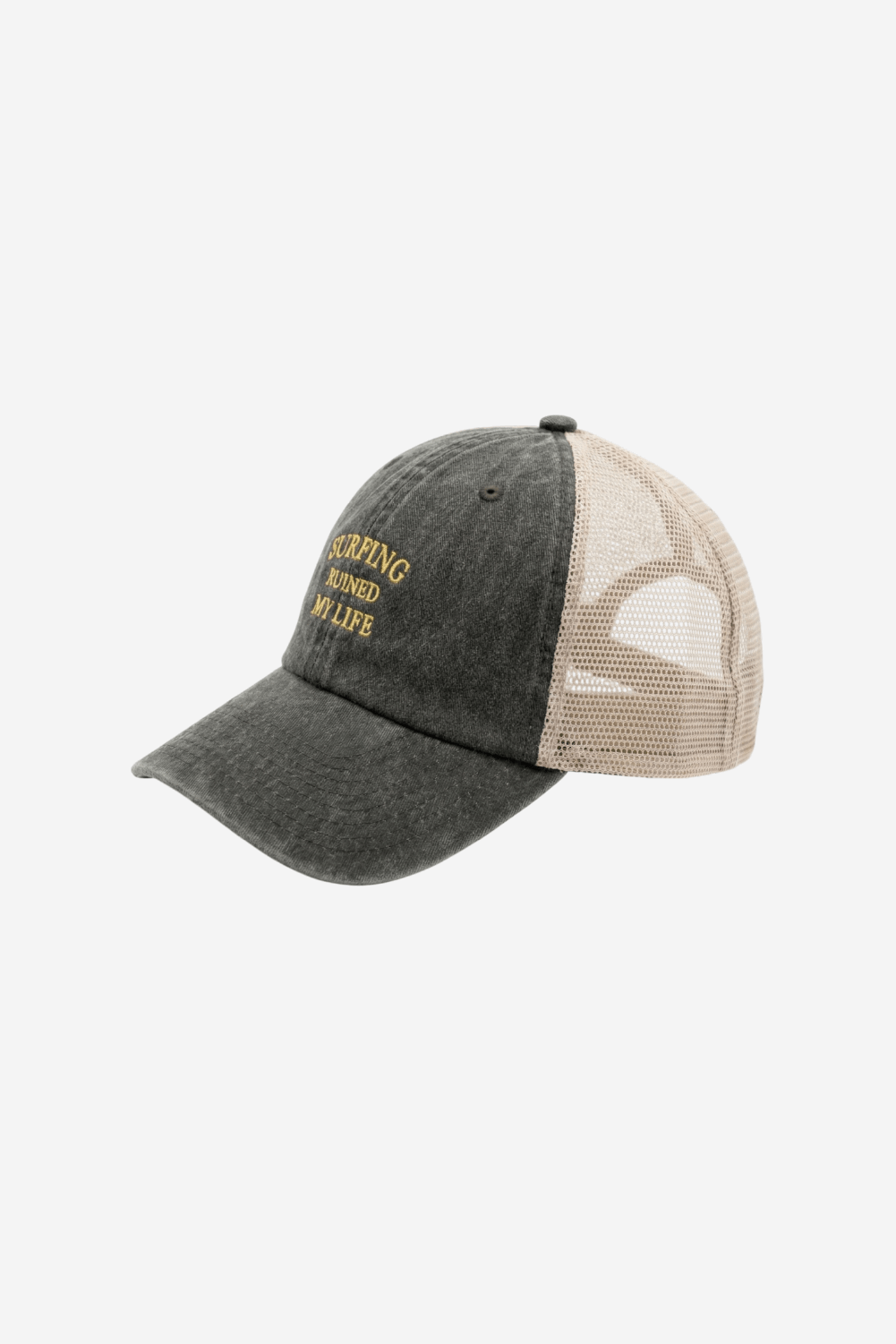 Surfing Ruined My Life Vintage Trucker Cap Green