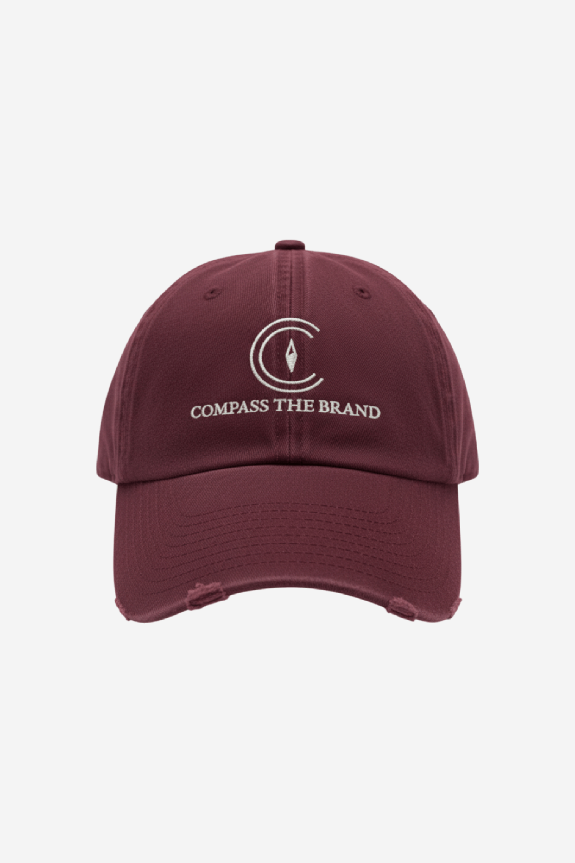 COMPASS Wasted Dad Cap Burgundy