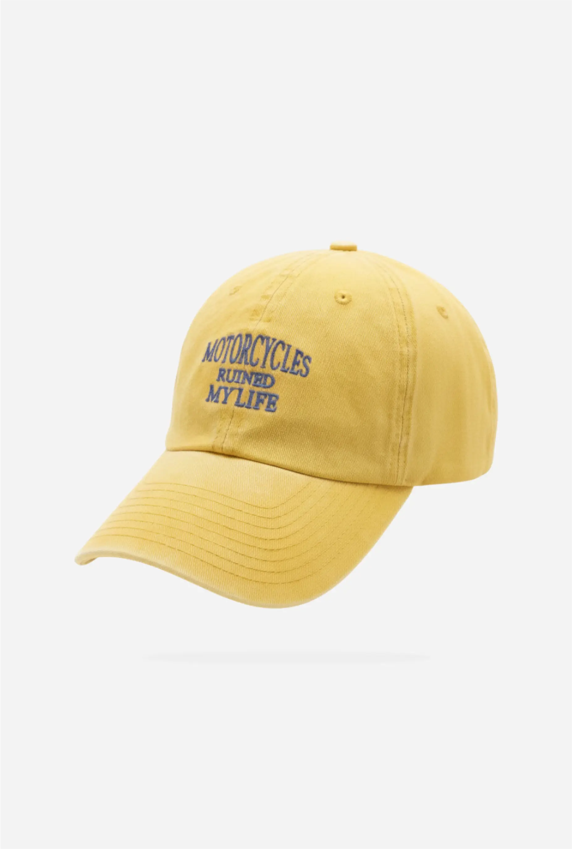 Motorcycles Ruined My Life Classic Vintage Cap Mustard