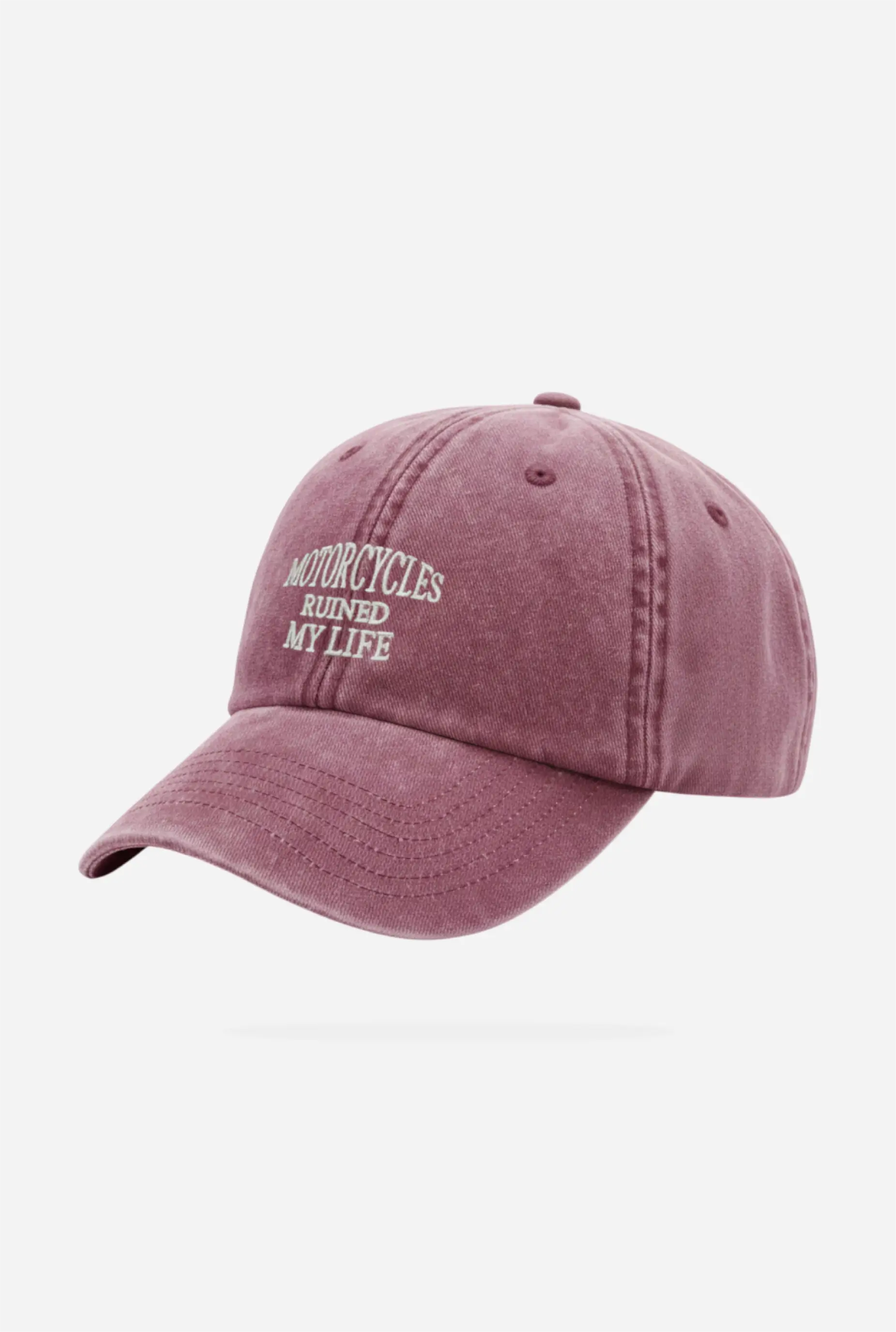 Motorcycles Ruined My Life Cap Burgundy